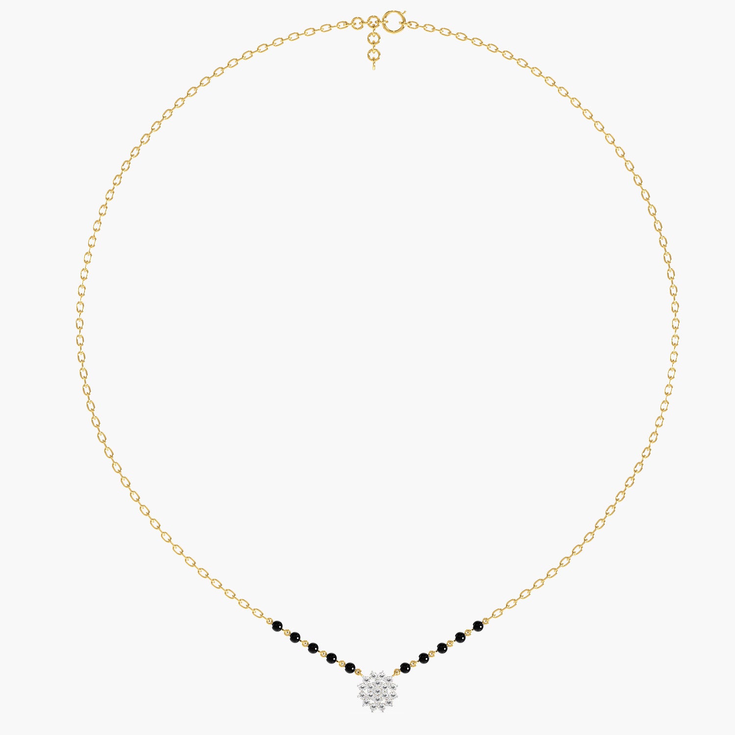 Classic Floral Cluster Mangalsutra